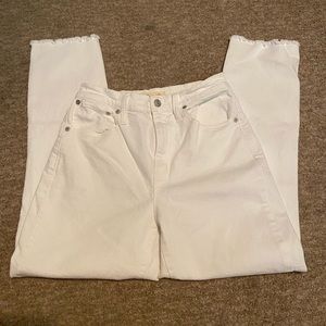 Madewell high rise slim crop boyfriend jeans